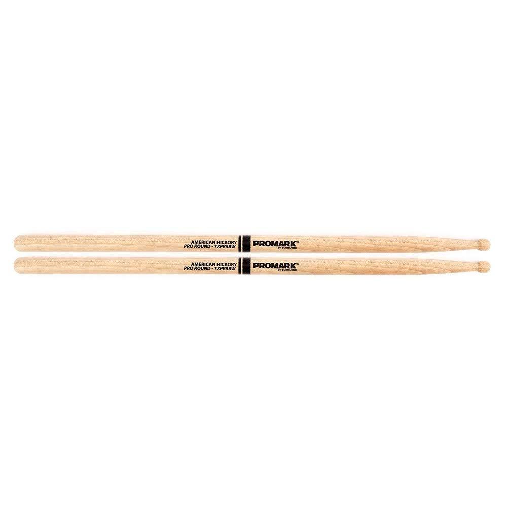 Promark TXPR5BW American Hickory Pro-Round Wood Tip, Single Pair