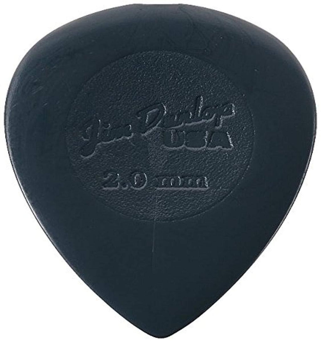 Dunlop 445P2.0 Nylon Big Stubby, Dark Gray, 2.0mm, 6/Player's Pack 6 Pack