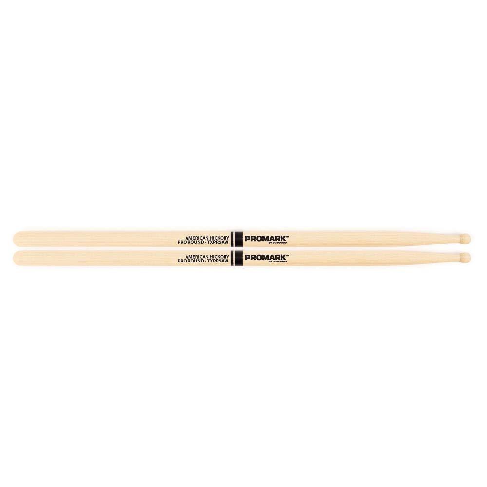 Promark TXPR5AW American Hickory Pro-Round Wood Tip, Single Pair