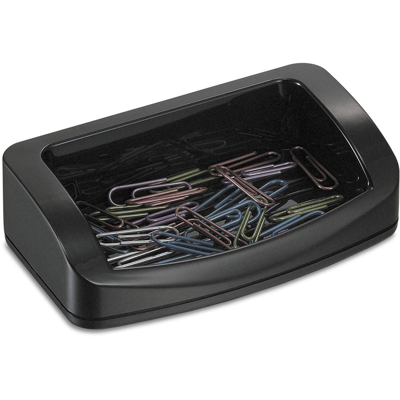 Officemate 2200 Series Executive Business Card/Clips Holder, Black (22332)