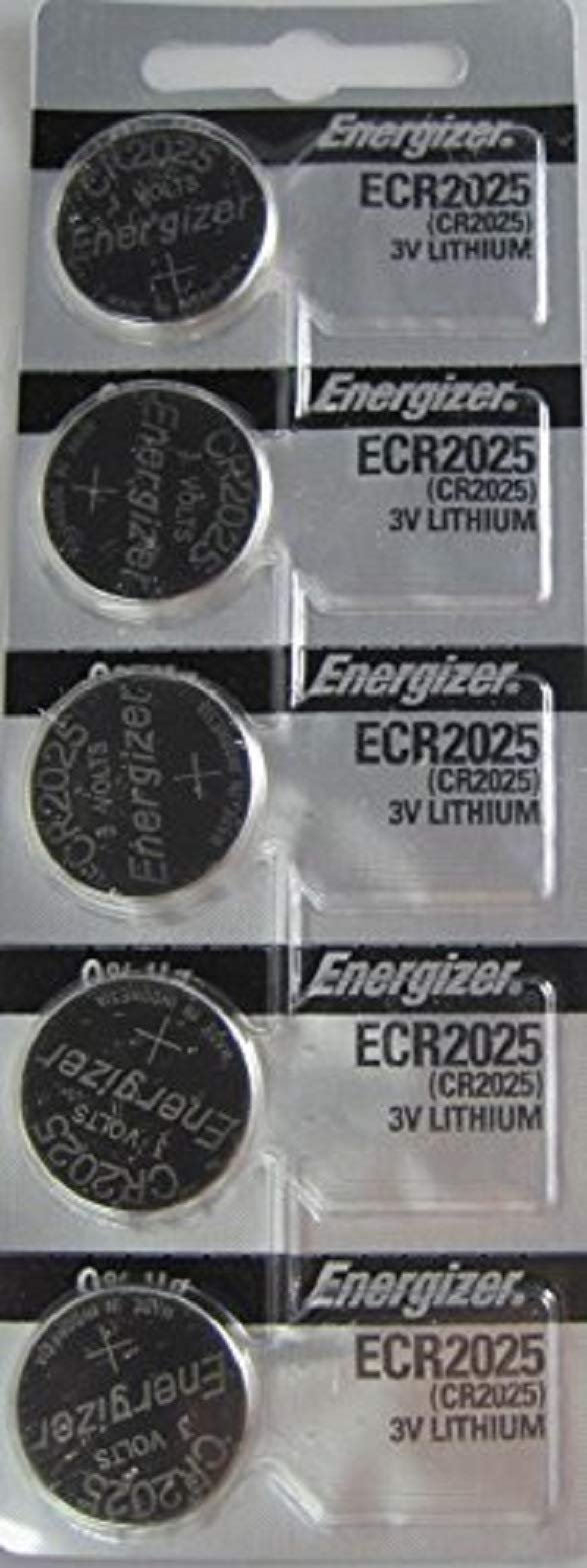 Energizer CR2025 Lithium Battery, Card of 5ORMD