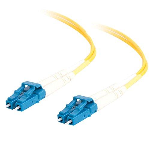 C2G/ Cables to Go 28758 OS2 Fiber Optic Cable - LC-LC 9/125 Duplex Single-Mode PVC Fiber Cable, Yellow (9.8 Feet, 3 Meters)