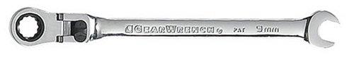 GEARWRENCH 12 Pt. Flex Head Ratcheting Combination Wrench, 9mm - 9909D