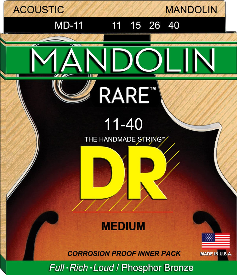 DR Strings Mandolin: 11, 15, 26, 40