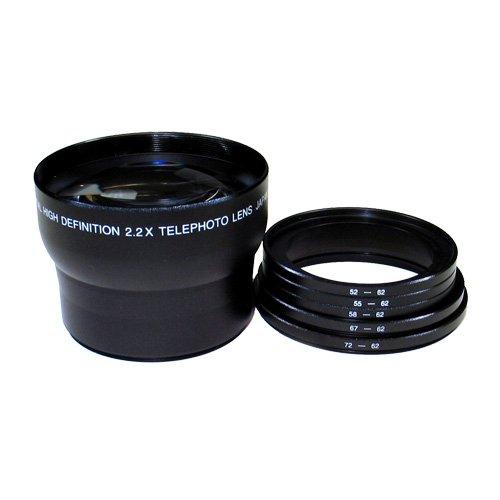 Sakar Digital Concepts 2X 62mm Deluxe Telephoto Lens (Includes Rings)