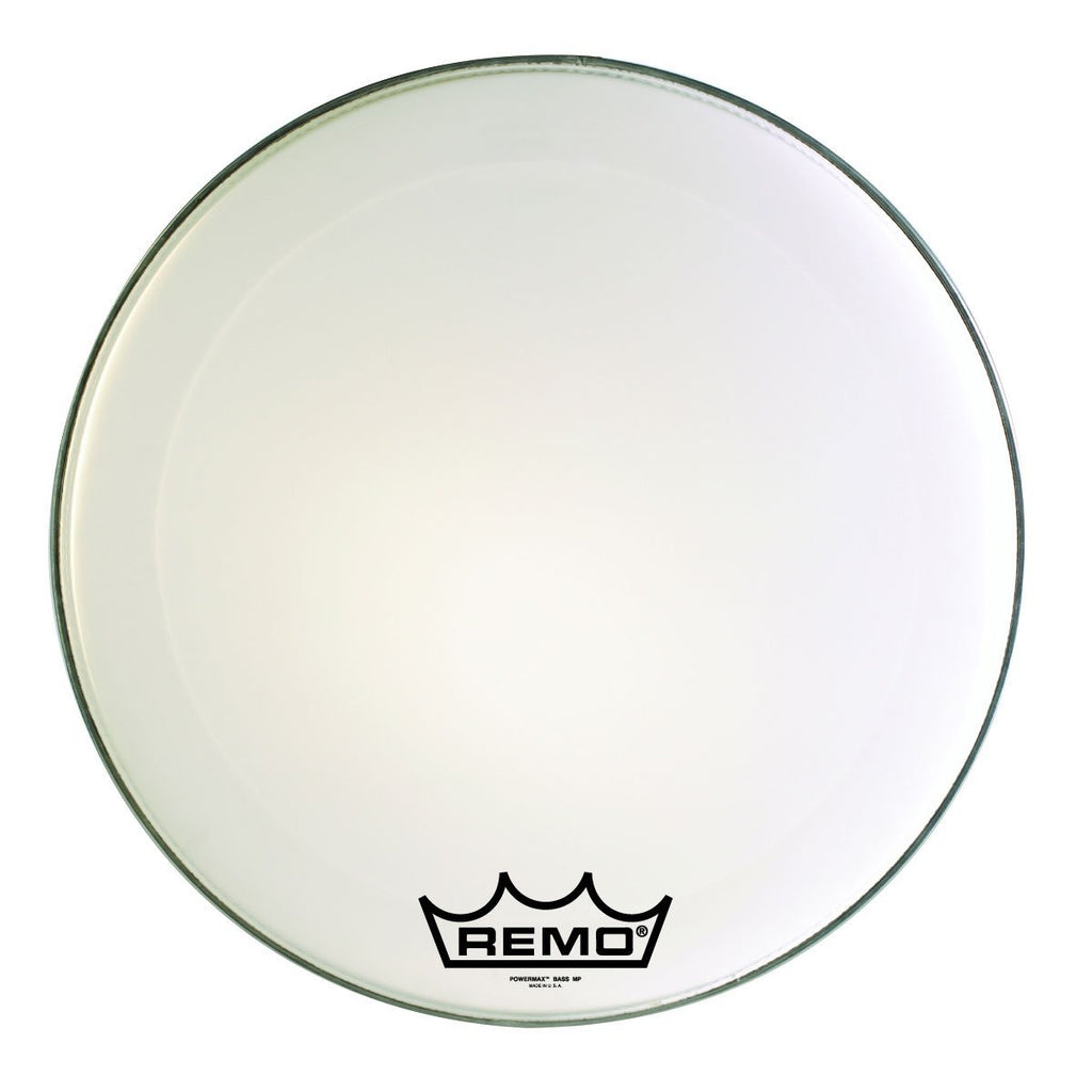 Remo Powermax Ultra White Crimplock Bass Drumhead, 14"