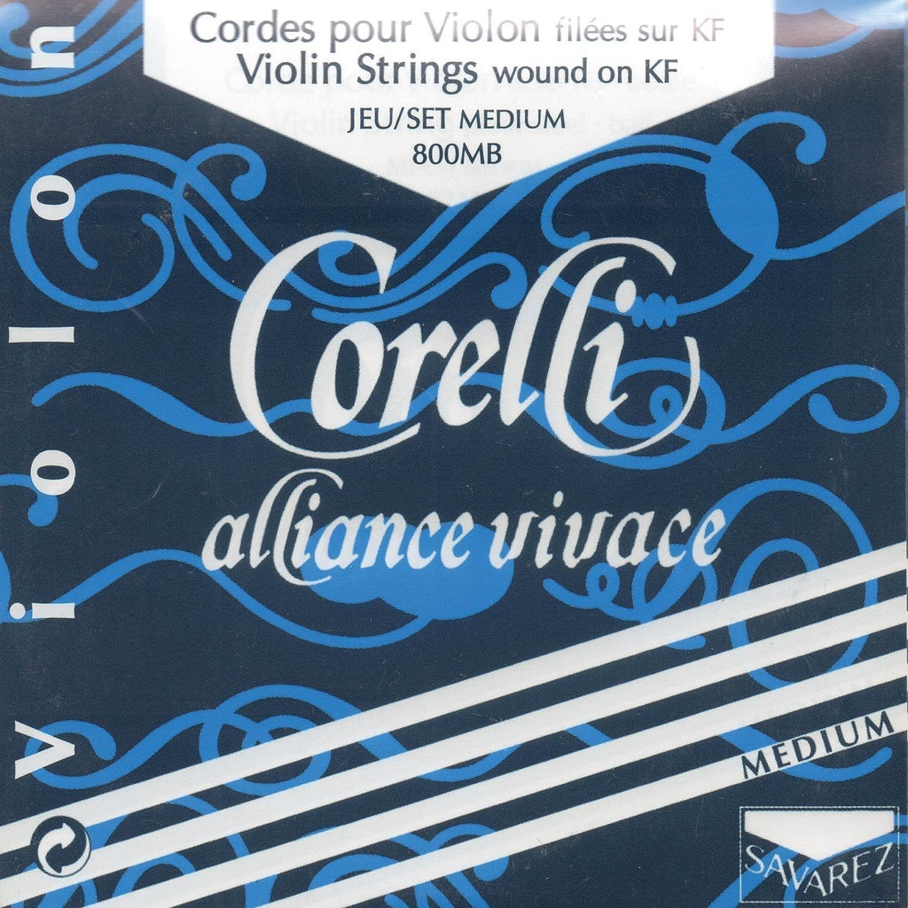 Corelli Alliance Vivace 4/4 Violin String Set Medium with ball E
