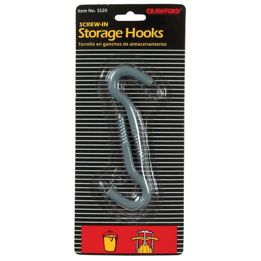 Crawford SS20-6 Screw-in Plant Hook 2 Count
