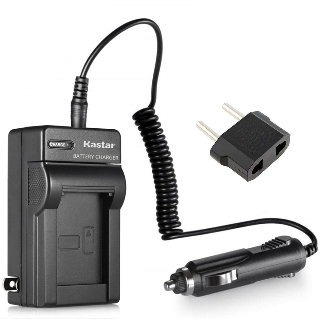 Kastar Battery Home Travel Charger with Car Adapter for Sony NP-FM50, NP-FM70, NP-FM90, NP-QM71D, NP-QM91D, NP-FM55H, NP-FM500H, NP-F330, NP-F550 , NP-F750, NP-F960 Digital Camera and Camcorder