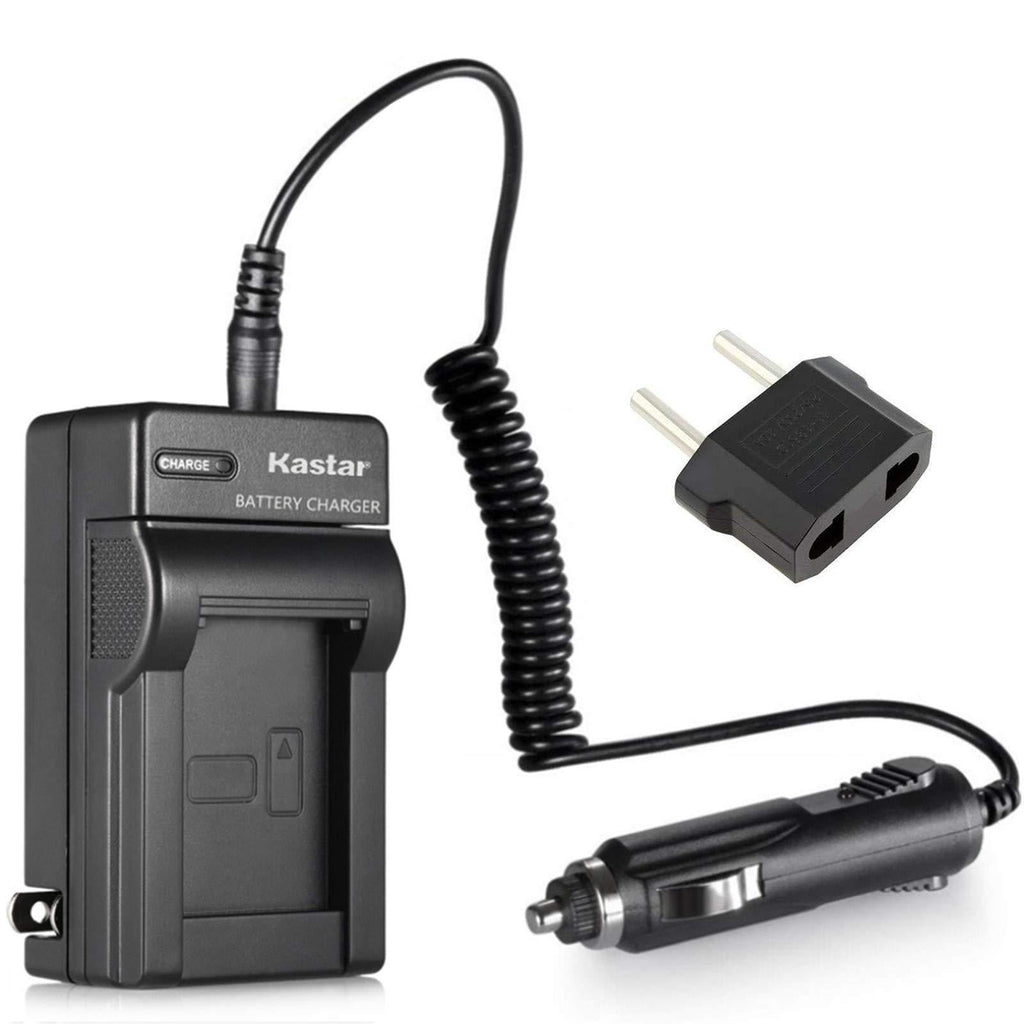 Kastar Travel Charger with Car Adapter for Samsung SB-LSM80, SB-LSM160, SB-LSM320 Battery and Samsung SC-D Series, VP-D Series Digital Cameras