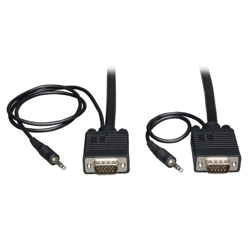 [AUSTRALIA] - Tripp Lite VGA Coax Monitor Cable with audio, High Resolution cable with RGB coax (HD15 and 3.5mm M/M) 10-ft.(P504-010) 