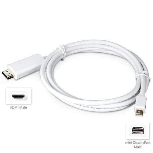 MacBook Air 11" (2011) Cable, BoxWave [Mini DisplayPort to HDMI Cable] 70" Display Port to HDMI Cable for Apple MacBook Air 11" (2011)