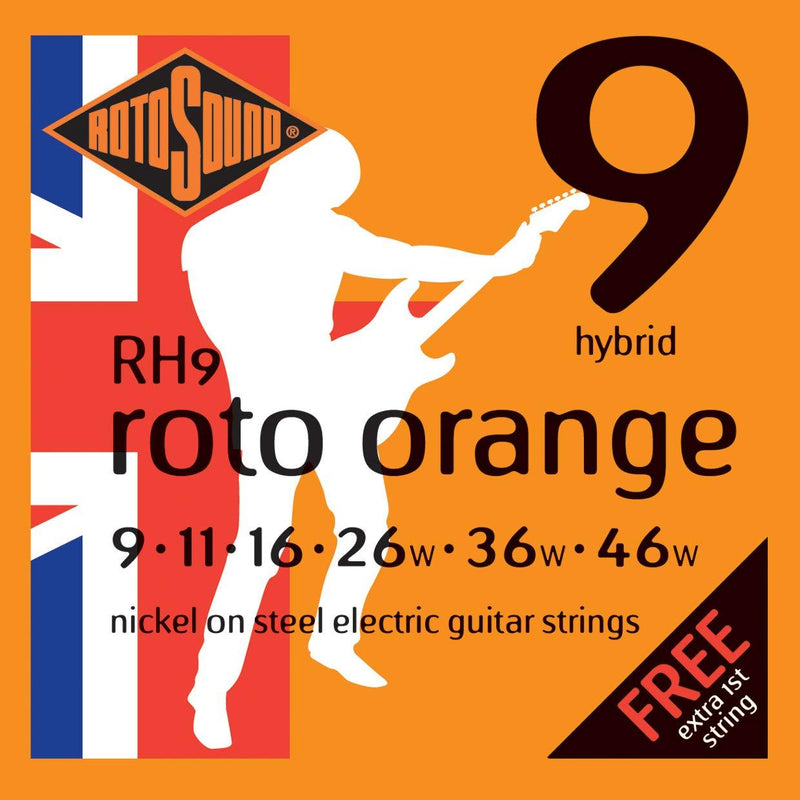 Rotosound RH9 Nickel Hybrid Electric Guitar Strings (9 11 16 26 36 46)