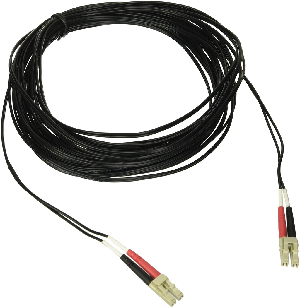 C2G/Cables to Go 37245 LC/LC Duplex 62.5/125 Multimode Fiber Patch Cable (10 Meter, Black)