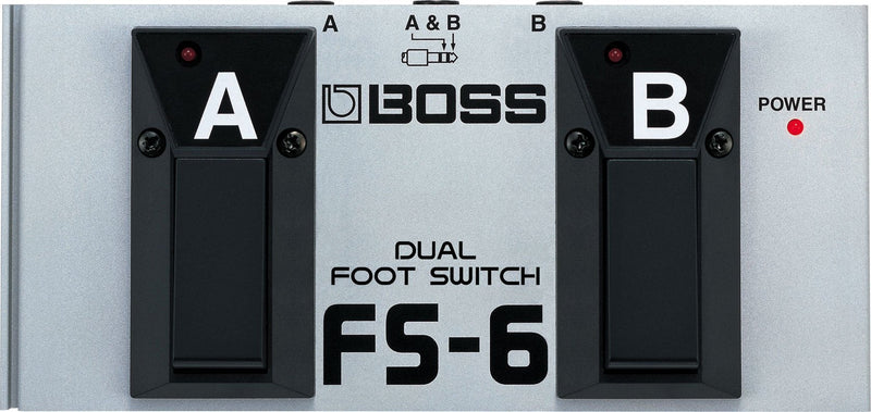 [AUSTRALIA] - BOSS, 1/4-Inch Straight Metal Dual Footswitch, Battery-Powered (FS-6) 