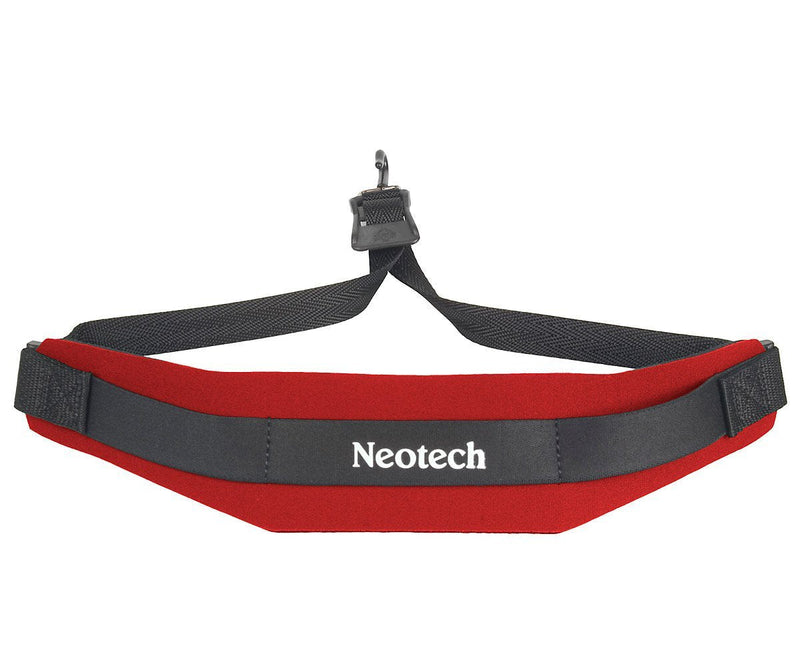 Neotech Soft Sax, Red, Regular, Metal Hook Saxophone Strap (1902192)