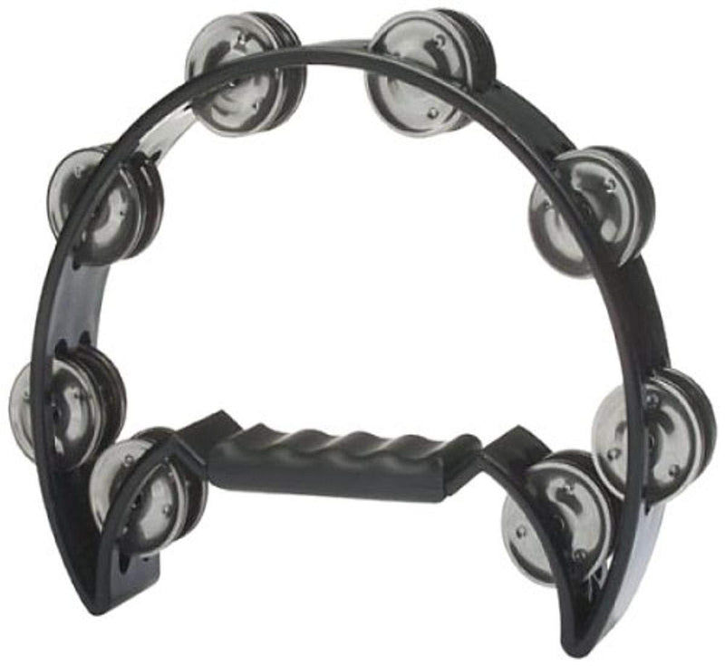 Stagg TAB-2 BK Cutaway Plastic Tambourine with 16 Jingles - Black