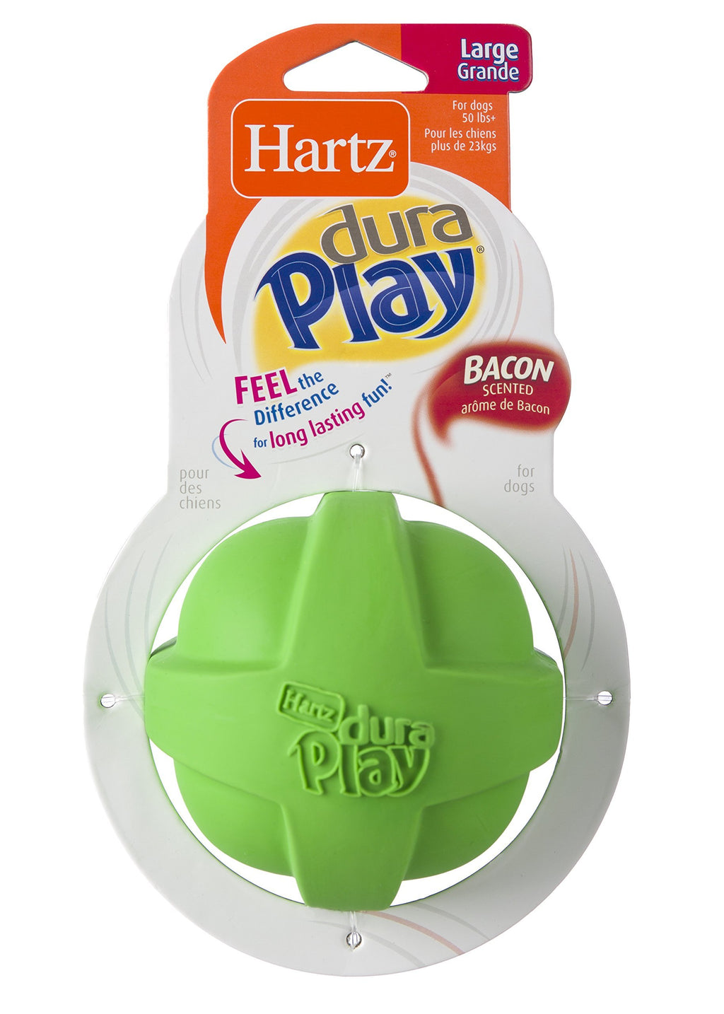 Hartz DuraPlay Bacon Scented Dog Toys Large (Pack of 1) Ball