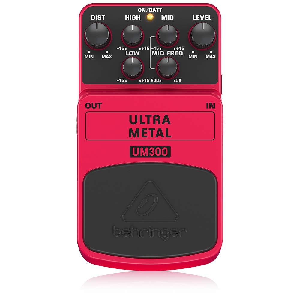 [AUSTRALIA] - Behringer Ultra Metal UM300 Heavy Metal Distortion Instrument Effect Pedal,Pink 