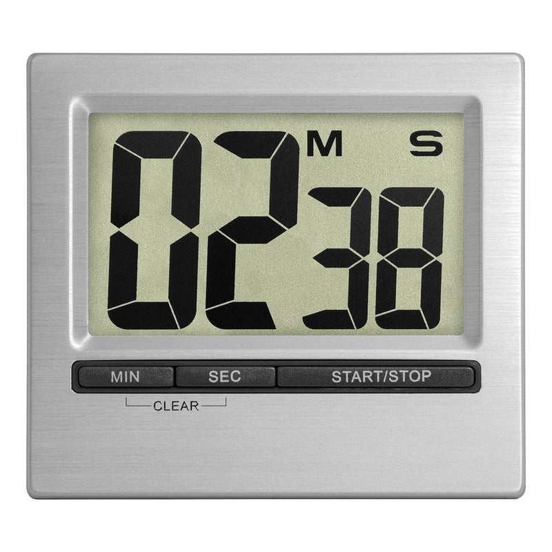 La Crosse Technology 38.2013.54 TFA Digital Countdown Timer and Stopwatch, Silver