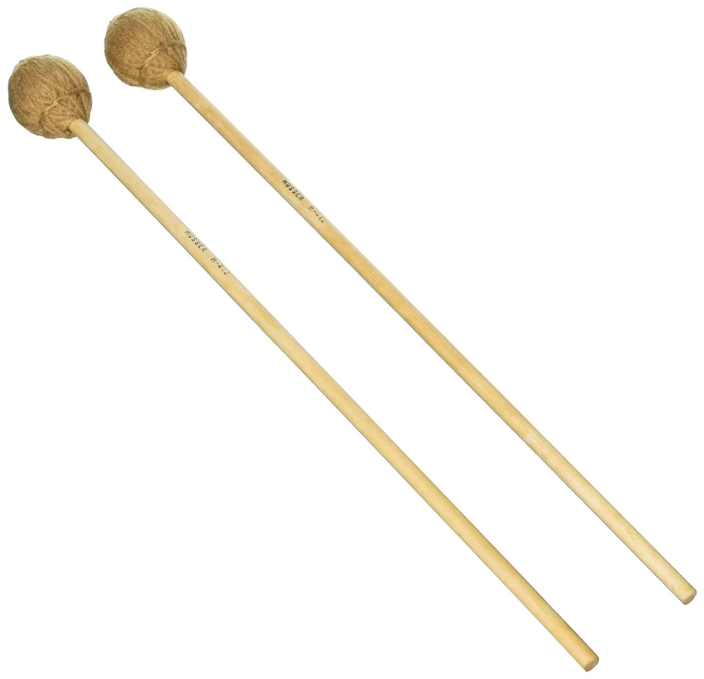 Musser M412 Mallets - Birch Handle for Marimba Yarn, Very Soft 1 3/8" Gray