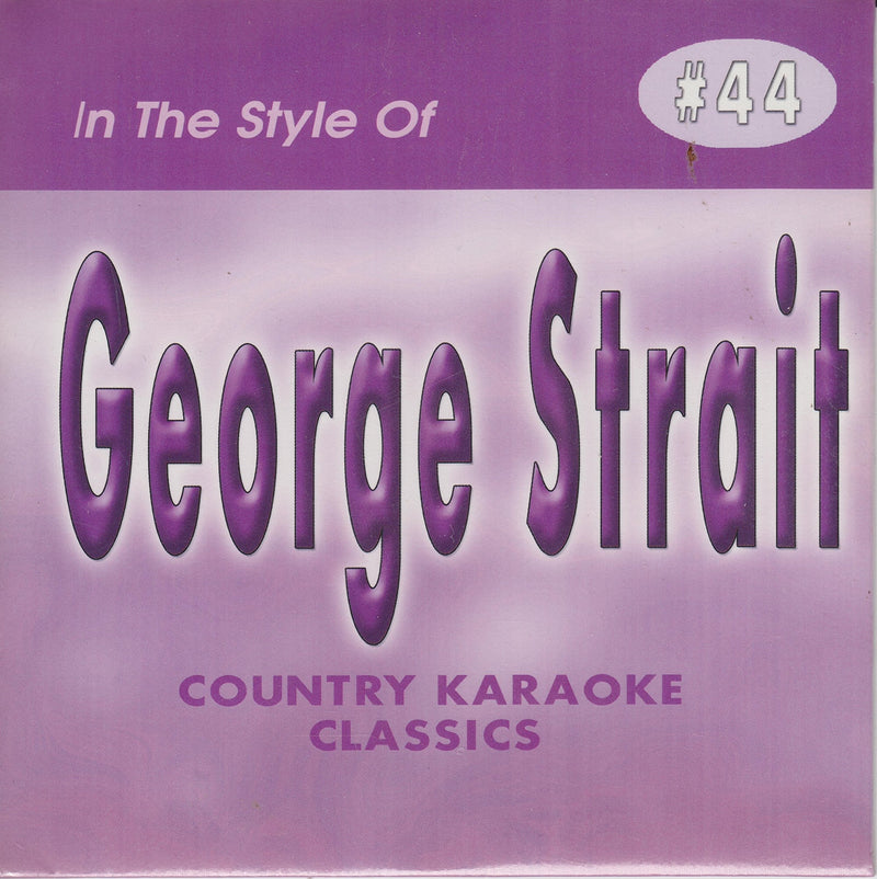 GEORGE STRAIT Country Karaoke Classics CDG Music CD