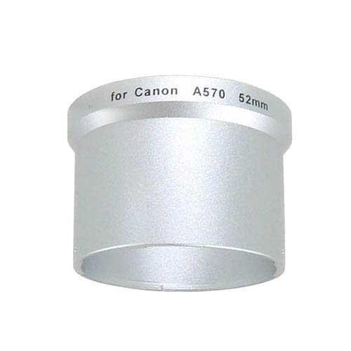 Bower A52B57C Canon A570/ A580/ A590 58 mm Adapter Tube (Black)