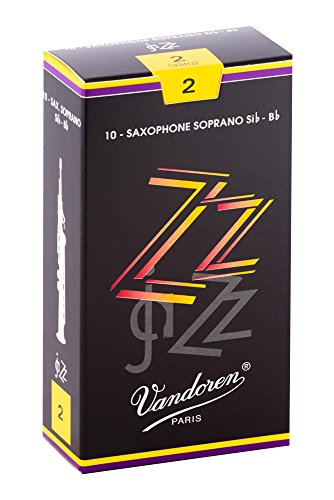 Vandoren SR402 Soprano Sax ZZ Reeds Strength 2; Box of 10