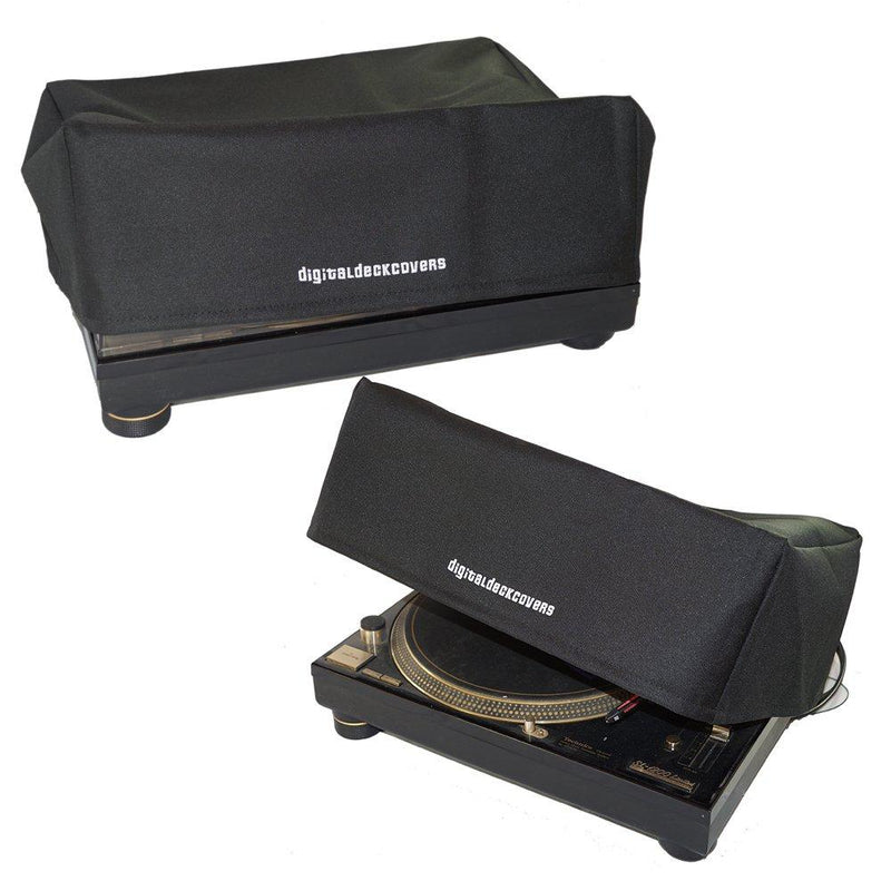 [AUSTRALIA] - TECHNICS Turntable Dust Cover for SL-1200 / SL-1210 & Pioneer PLX-1000 Record Player Protector [Water Resistant, Antistatic, Black Premium Fabric] by DigitalDeckCovers 
