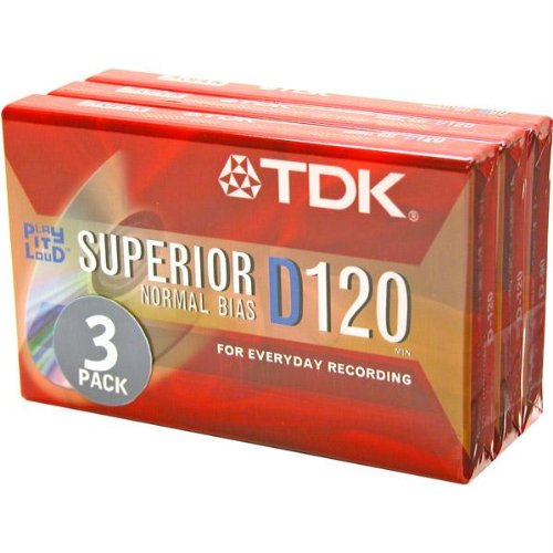 TDK D120S3 D120 Audio Cassette Tape