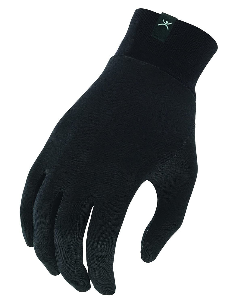 Terramar Adult Thermasilk Glove Liner Small Black