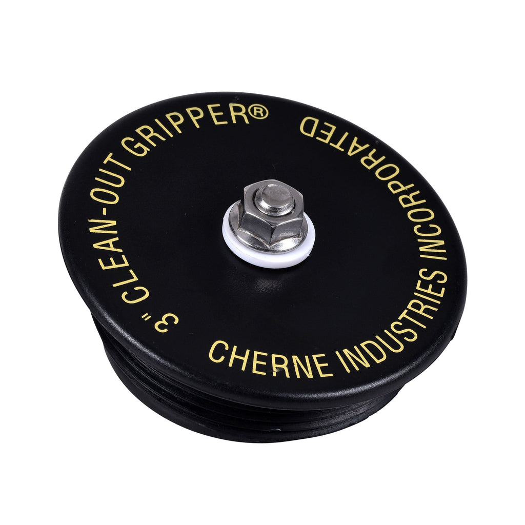 Cherne 270178 Black Mechanical Clean Out Plug, 3""