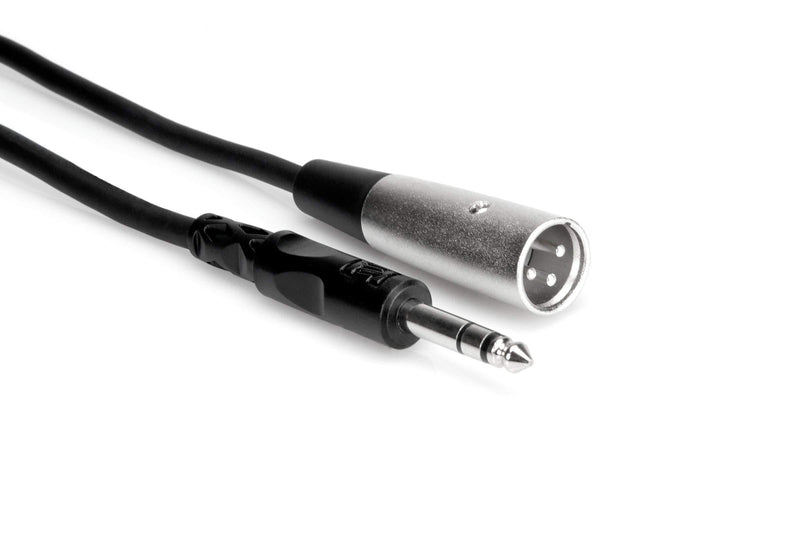 Hosa STX-102M 1/4" TRS to XLR3M Balanced Interconnect Cable, 2 Feet