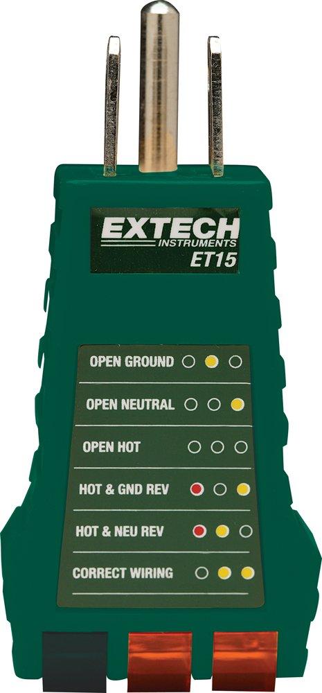 Extech ET15 Receptacle Tester