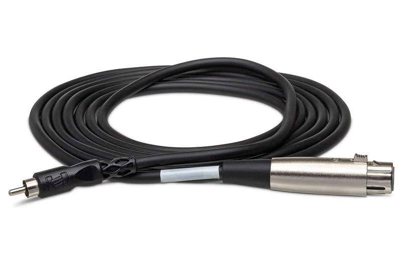 Hosa XRF-103 XLR3F to RCA Unbalanced Interconnect Cable, 3 Feet