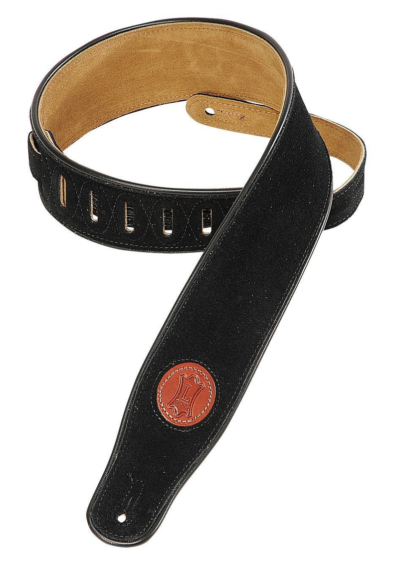 Levy's Leathers Standard Suede Black Guitar Strap (MSS3-BLK)