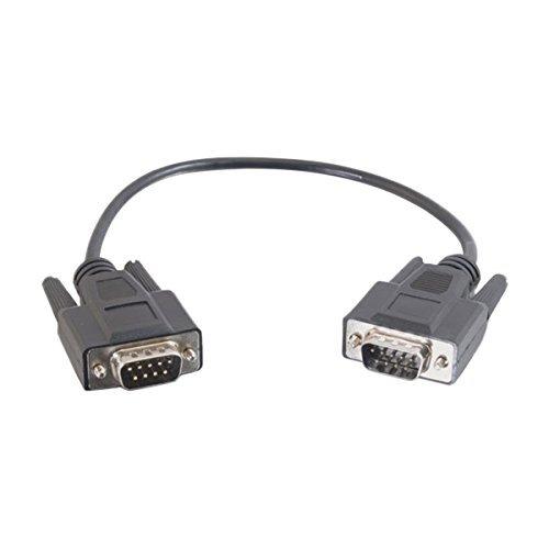 C2G 25220 DB9 M/M Serial RS232 Cable, Black (3 Feet, 0.91 Meters)