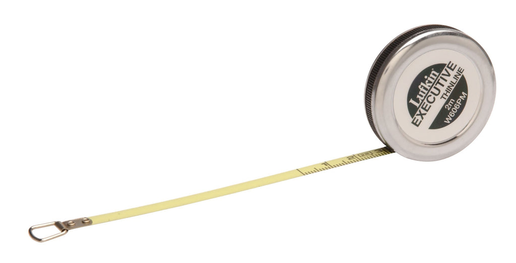 Crescent Lufkin 6mm x 2m Executive Diameter Yellow Clad A20 Blade Pocket Tape Measure - W606PM