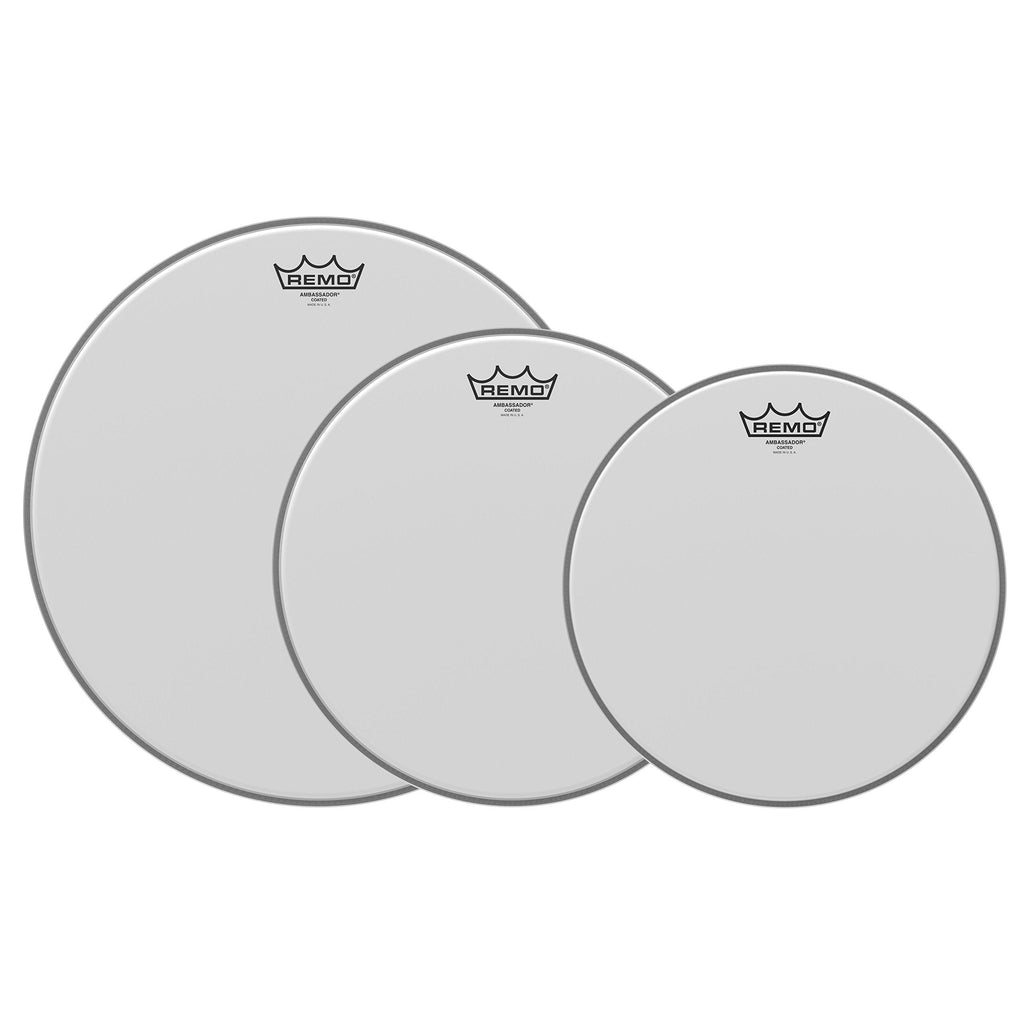 Remo PP-0930-BA Ambassador Coated Tom Drumhead Pack - 12", 13" & 16" 12", 13" & 16" Ambassador Coated Pack