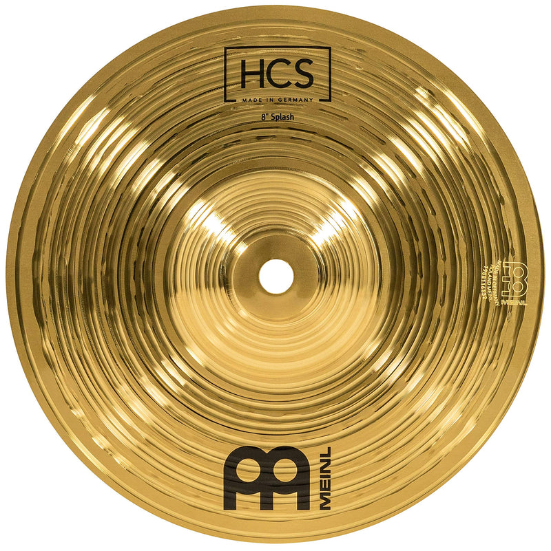 Meinl Cymbals 8” Splash Cymbal – HCS Traditional Finish Brass for Drum Set, Made In Germany, 2-YEAR WARRANTY, (HCS8S) 8" Splash