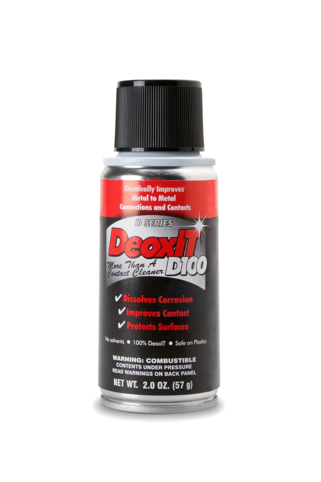 Hosa D100S-2 CAIG DeoxIT 100% Spray Contact Cleaner, 2 oz. 2 oz.