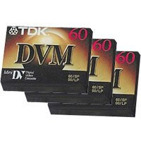 TDK DVM60 Mini DV Tape 60 min. - 3 Pack