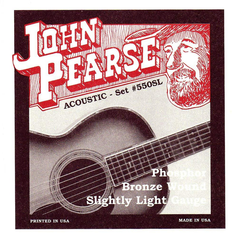 John Pearse Acoustic Guitar Strings Phosphor Bronze Slightly Light