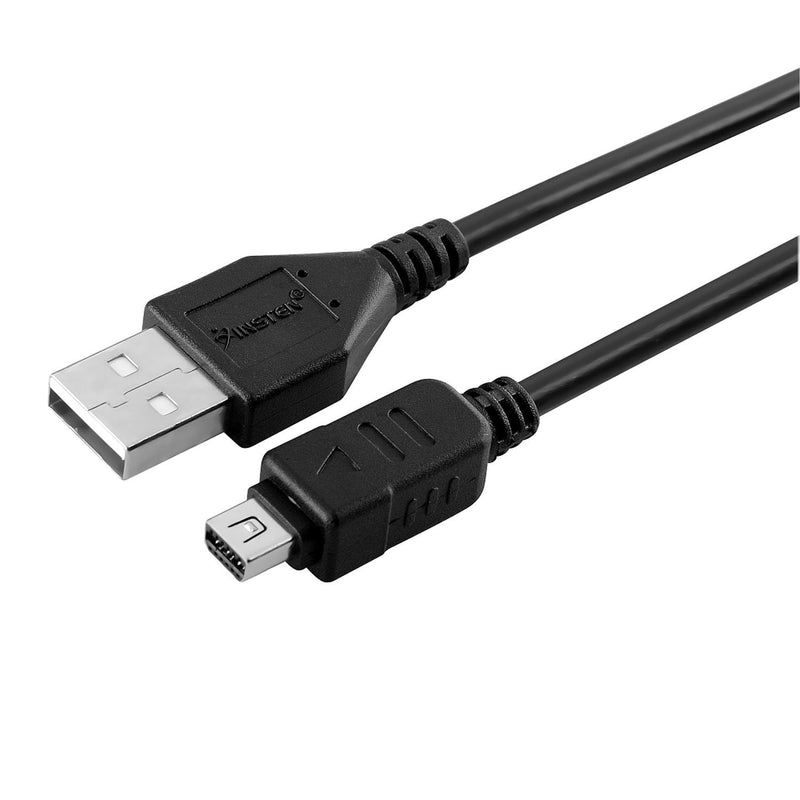 Insten Compatible 1.5M USB Data Cable with Ferrite for Olympus CB-USB5 / USB6 / CB USB5 / CB-USB6, Black