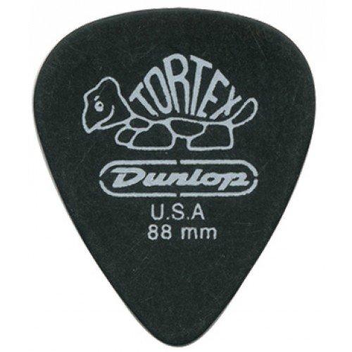 Dunlop 488P.88 Tortex Pitch Black, .88mm, 12/Player's Pack 12 Pack