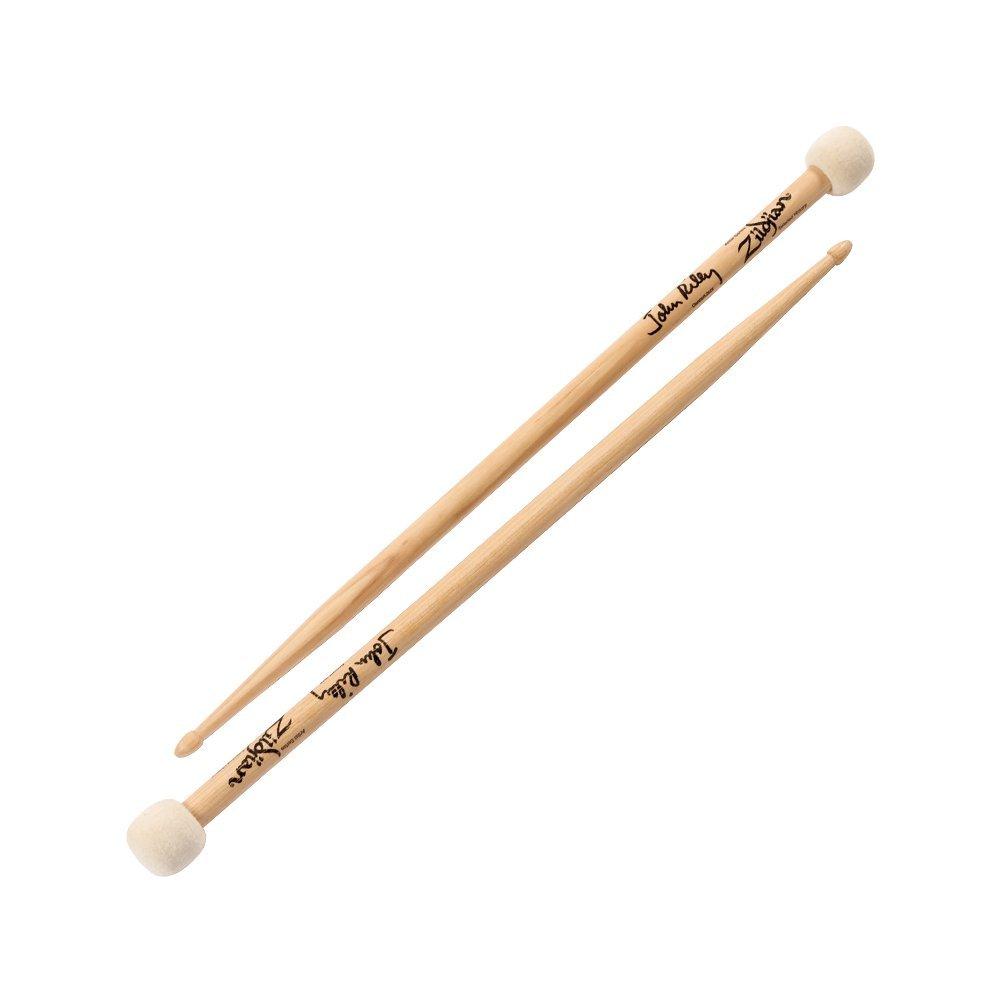 The Zildjian John Riley Double Stick-Mallet combines the acclaimed bead of the John Riley Artist Series Drumstick and the popular seamless felt mallet head. Made with select U.S. hickory.