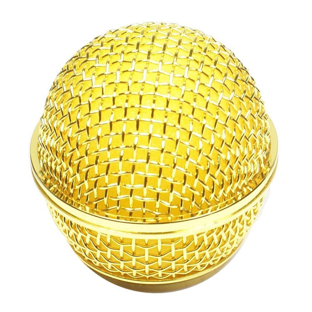 [AUSTRALIA] - Performance Plus SM58 Style Gold Mesh OEM Replacement Microphone Grille (MB58-G) 