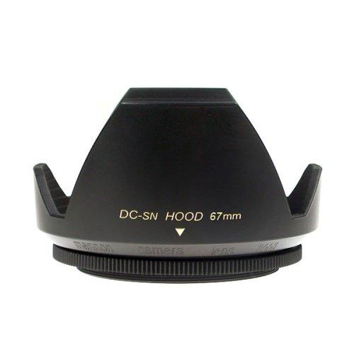 Mennon DC-sn 67 Improved Screw Mount 67mm Flower Lens Hood with Cap, Black