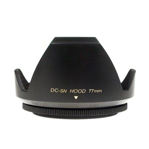 Mennon DC-sn 77 Improved Screw Mount 77mm Flower Lens Hood with Cap, Black