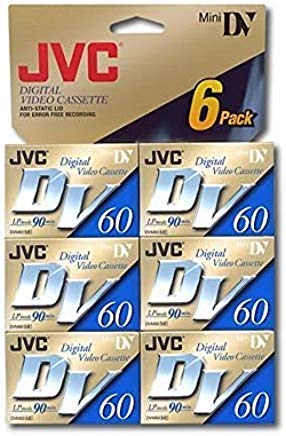 JVC Mini Digital Video Cassette MDV60ME6HT (6pk)